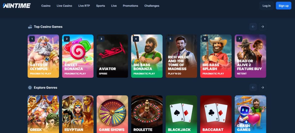WinTime Casino image 1